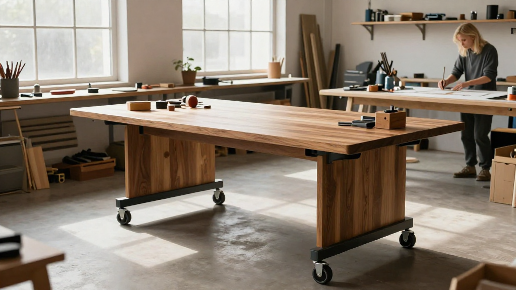 Building a Rolling Workbench for a Flexible Workspace
