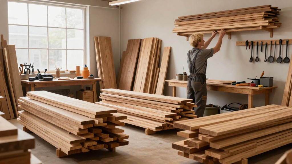 How to Store Lumber Efficiently in Your Workshop