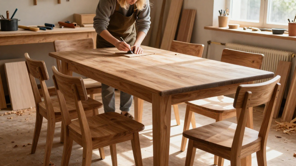 How to Build a Full Dining Table and Chairs Set